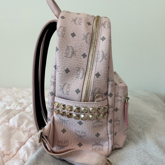 MCM backpack in baby pink
